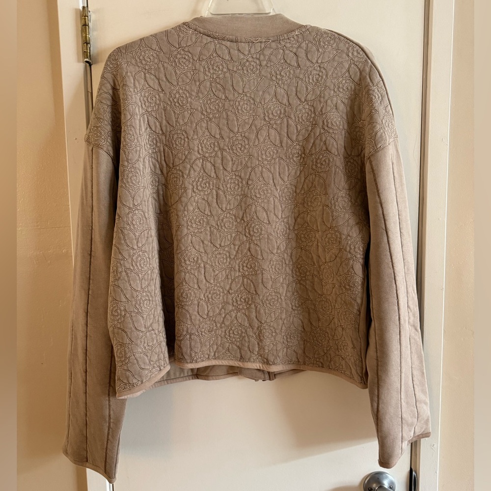 Free People Rose Zip Up Sweatshirt Jacket - Picture 3 of 6